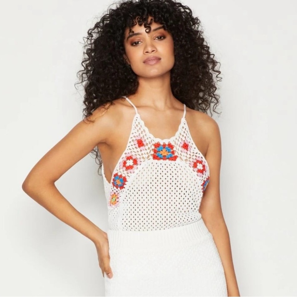 BCBG Generation crochet halter top and pencil skirt Size small